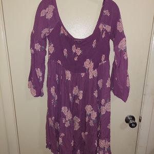 Torrid plus size 2x purple offshoulder dress